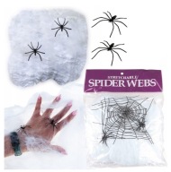 SPIDER WEB S PAVÚKMI SPIDER WEB pre HALLOWEEN 2 SPIDERS