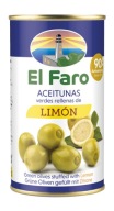 Zelené olivy plnené citrónom 350 g EL FARO