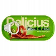 Filety sardel Delicius v olivovom oleji, 46 g