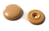 Rozeta 24mm | Skrutkovací uzáver, 100 ks, TMAVÝ BÉŽOVÝ