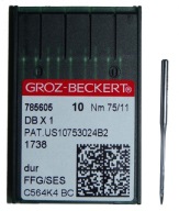 NEEDLES DBx1 75 1738 FFG/SES 16x231 stroj s vázaným stehom 785605
