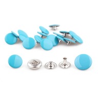 FAREBNÁ TLAKOVÁ ZÁPADKA 20 KS veľkosť 15 MM TYRKYSOVÁ 1226