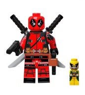 Bloky: figúrka Deadpoola + mini Wolverine