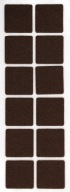 Samolepiace plsti STAROSTLIVOSŤ O PODLAHU 35 x 35 mm HNEDÁ