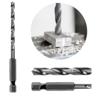 VŔTAČKA DO LIATINY VŔTAČKA 2,5 mm ŠESTIHRANNÁ RÚČKA PRE SKRUTKOVAČ HSS oceľ