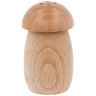 Drevená soľnička, korenička, nádoba na korenie MUSHROOM