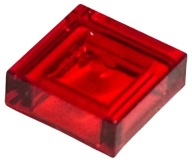 LEGO 3070b 3070 Plochá dlaždica 1x1 dlaždica Trans Červená 3003941 6254248