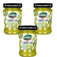 Egreš Kiwi Łowicz ovocný džem s nízkym obsahom cukru menej cukru 3x 280g