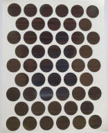 Čiapky na nábytok samolepiace 14mm - zebrano (1985) - 50 ks.
