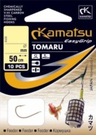 HÁČEK Č. 8 READY TOMARU NÁSTAVCE NA KRMÍTKO 50cm 10ks ZLATÉ KAMATSU