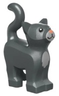LEGO 13786pb09 CAT MAČIATKO tmavosivá NOVINKA (1g)
