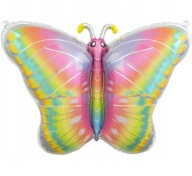 Pastelový fóliový balónik BUTTERFLY dekorácia BUTTERFLY narodeninová oslava BIG HEL