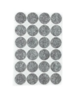 Samolepiace plstené podložky čierne ⌀22mm 24 ks