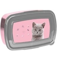 OBEDOVÝ BOX RAŇAJKOVÝ KONTAJNER PRE DIEVČATKO CAT MAČIATKU