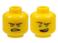 Lego New Head Žltá hlava zelené oči Ninjago Lloyd 3626cpb1890