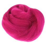 Česaný soví úplet Česaná vlna 50g 2m Fuchsia