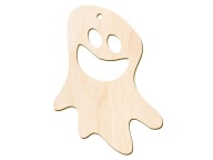 Drevený dekoračný prívesok HALLOWEEN duch