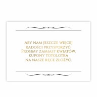 Vložky do svadobných pozvánok s klasickým vintage rýmom, 8 ks