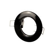 Pevné okrúhle svietidlo MR16/GU10 Black Cast