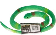 Zelená gumená hadica 65 cm Stretchy Snake