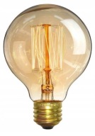 E27 dekoratívna retro Edison guľová žiarovka 60W akcentačné svetlo