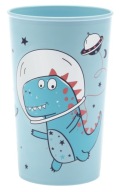 HRNČEK S POTLAČOU PRE DETI 250ML MODRÝ DINOSAUR
