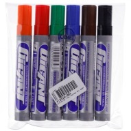 Popisovače na biele tabule stierateľné za sucha 6 KS Mix Colors SADA popisovačov Kamet