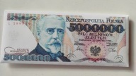 Čokoládová bankovka 5 000 000 zlotých Sienkiewicz
