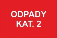 č. 37 VÝSTRAŽNÁ TABUĽKA KAT. 2 (červená).
