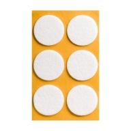 BIELA ​​plstená podložka, kruh 40mm - 6 ks.