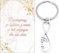 ĎAKUJEME HOSTÍM DARČEK SVADOBNÉ SVADOBNÉ SPOMIENKY KĽÚČOV S INFINITY