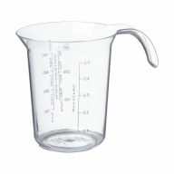 Plastový hrnček s odmerkou, kuchynská odmerka, 0,5l