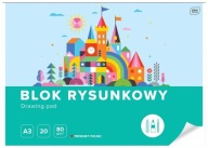 Biela podložka na kreslenie A3 20 listov 80g INTERDRUK