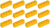 LEGO 3010 BRICK 1x4 svetlo oranžová (20g) 12 ks.