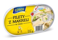MAKERELOVÉ FILETKY V OLEJU 170g LOSOS USTKA