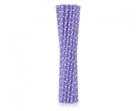 PAPIEROVÉ FIALOVÉ SLAMKY S ČLÁNOKMI 12KS 20 CM