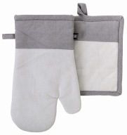 SIVÁ KUCHYŇSKÁ SET, RUKAVICE + LAPA, UNIVERZÁL