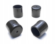 Čierne kryty nôh stoličky 15 mm