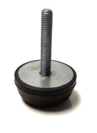 NÁRAZNÍK Gumený tlmič pre brány, bočné steny, M8x45