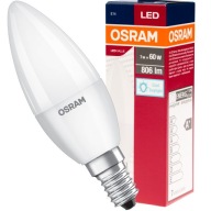 LED žiarovka SVIEČKA E14 7W = 60W B35 6500K OSRAM