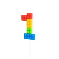 NARODENINOVÁ SVIEČKA LEGO ČÍSLO 1
