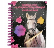 MAGICKÝ ZÁPISNÍK S HOLOGRAFICKÝMI ŠABLONAMI ŠKRATKAMI KONÍKY SCRATCH PAD