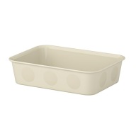 IKEA NOJIG organizér na krabice kontajnerov 15x20x5 BÉŽOVÁ