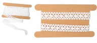 TEHLA BAVLNENÁ ČIPKA, BIELA, 4M, 1,7CM