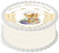 Oblátka na torte 29 cm Prvé sväté prijímanie IHS