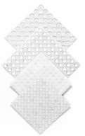 Samolepiace silikónové tlmiče na nábytok, Fi 8, 25 kusov