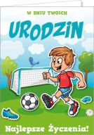 Gólová narodeninová karta pre chlapca futbalistu GM464