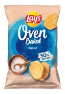 LAY'S RÚRA PEČENÉ Pečené lupienky solené soľou 110G MENEJ TUKU