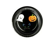 Halloweenske taniere Ghost Cat Tekvica 18cm 6ks