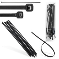 10x sťahovacie pásky Sťahovacie pásky Zipsy 7,6 x 450 mm Silné UV sťahovacie pásky